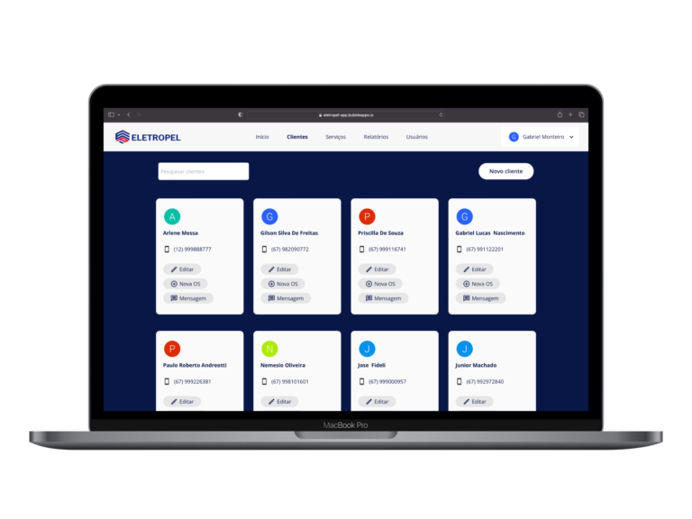 Eletropel WebApp CRM Multpla